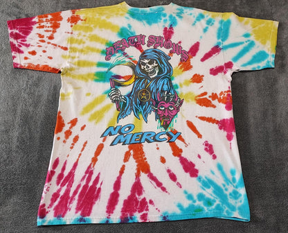 Vintage Obey Tie Dye Graphic T-Shirt Multicoloured Retro Y2K Men's Size Medium M
