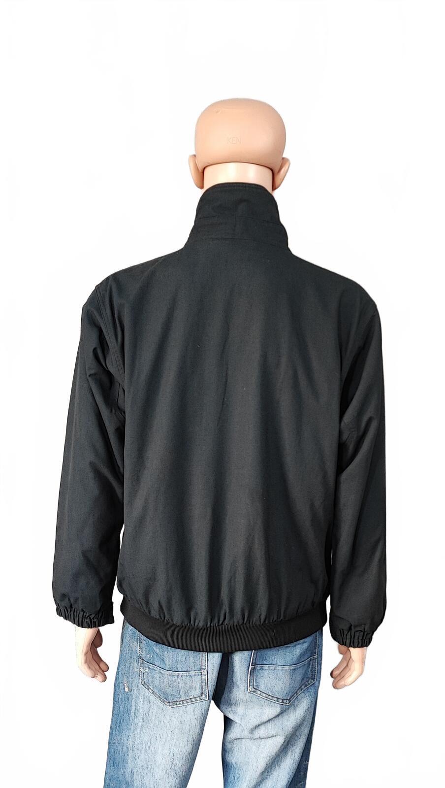 Vintage Columbia Plain Faded Black Fleece Lined Bomber Jacket Men Size Large