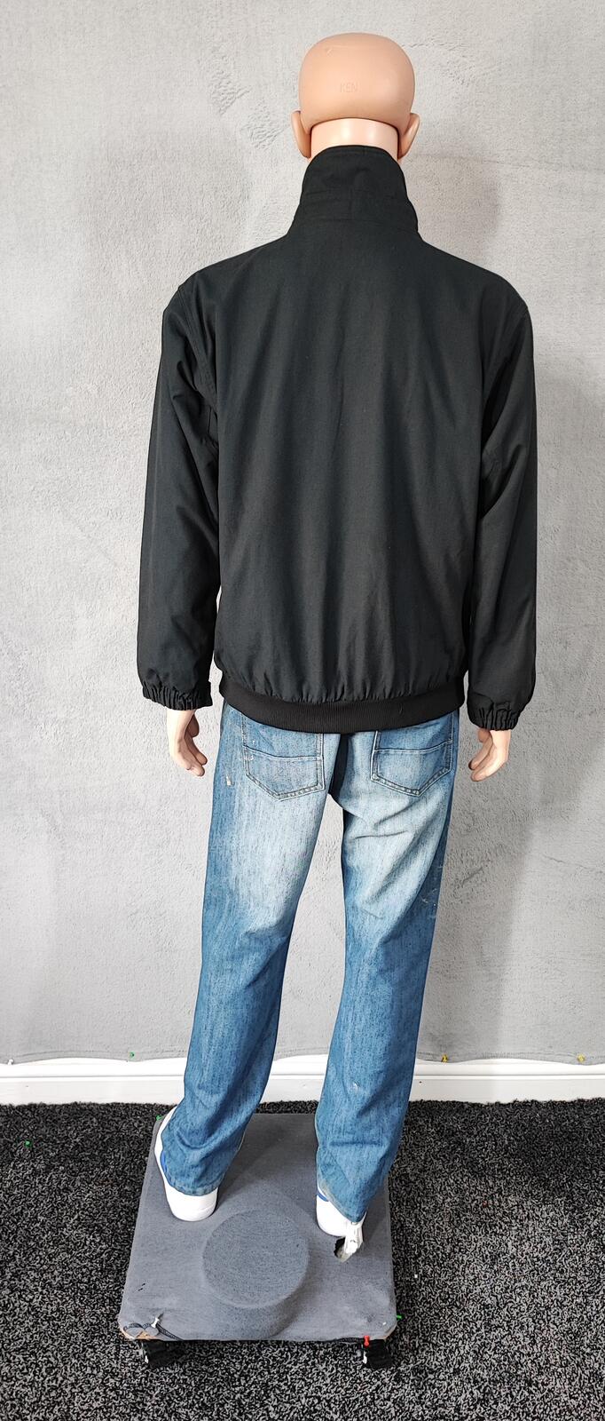 Vintage Columbia Plain Faded Black Fleece Lined Bomber Jacket Men Size Large