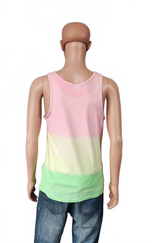 Vintage Love the Sun Ombre Muscle Tee Vest Tank Top Men's Size Medium M