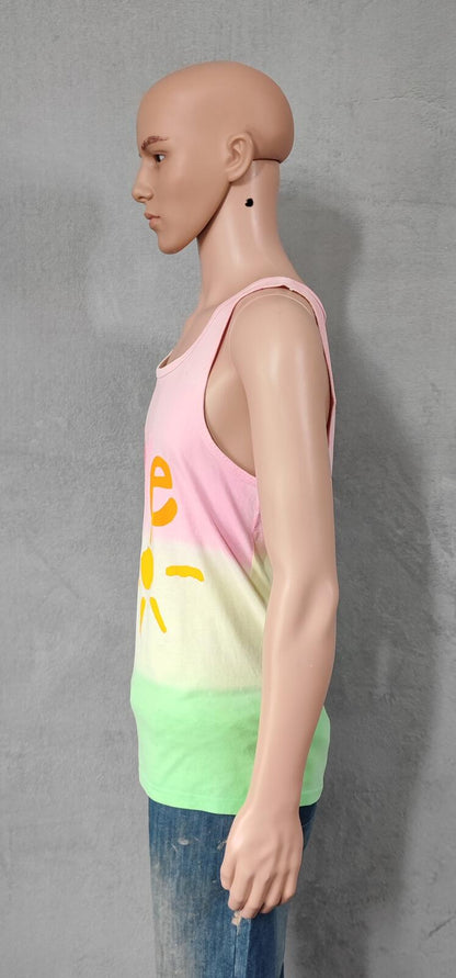 Vintage Love the Sun Ombre Muscle Tee Vest Tank Top Men's Size Medium M