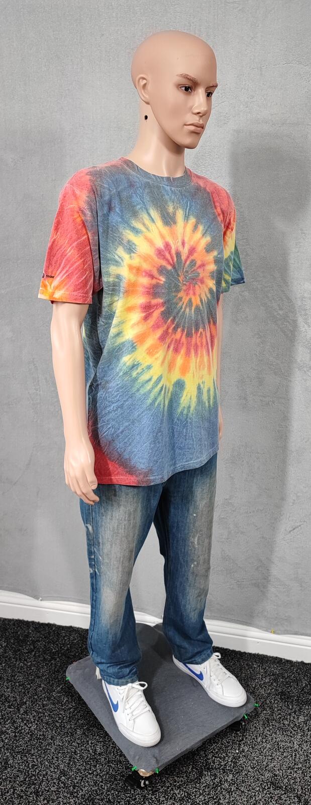 Vintage Copa Banana Tie Dye Graphic T-Shirt Multicoloured Retro 80s Men's Size L