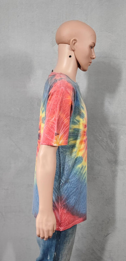 Vintage Copa Banana Tie Dye Graphic T-Shirt Multicoloured Retro 80s Men's Size L