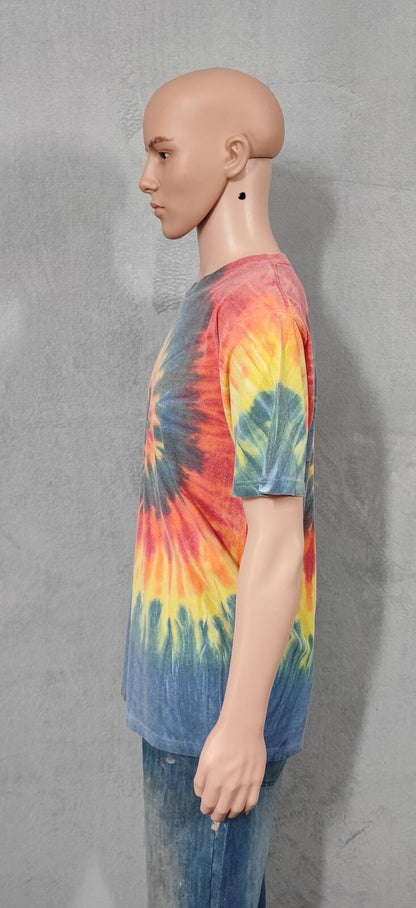 Vintage Copa Banana Tie Dye Graphic T-Shirt Multicoloured Retro 80s Men's Size L