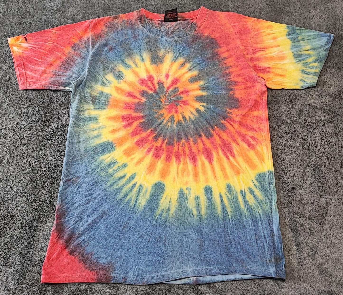 Vintage Copa Banana Tie Dye Graphic T-Shirt Multicoloured Retro 80s Men's Size L