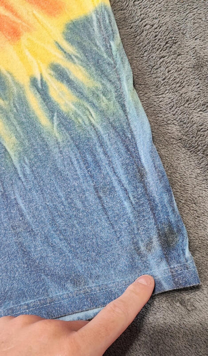 Vintage Copa Banana Tie Dye Graphic T-Shirt Multicoloured Retro 80s Men's Size L