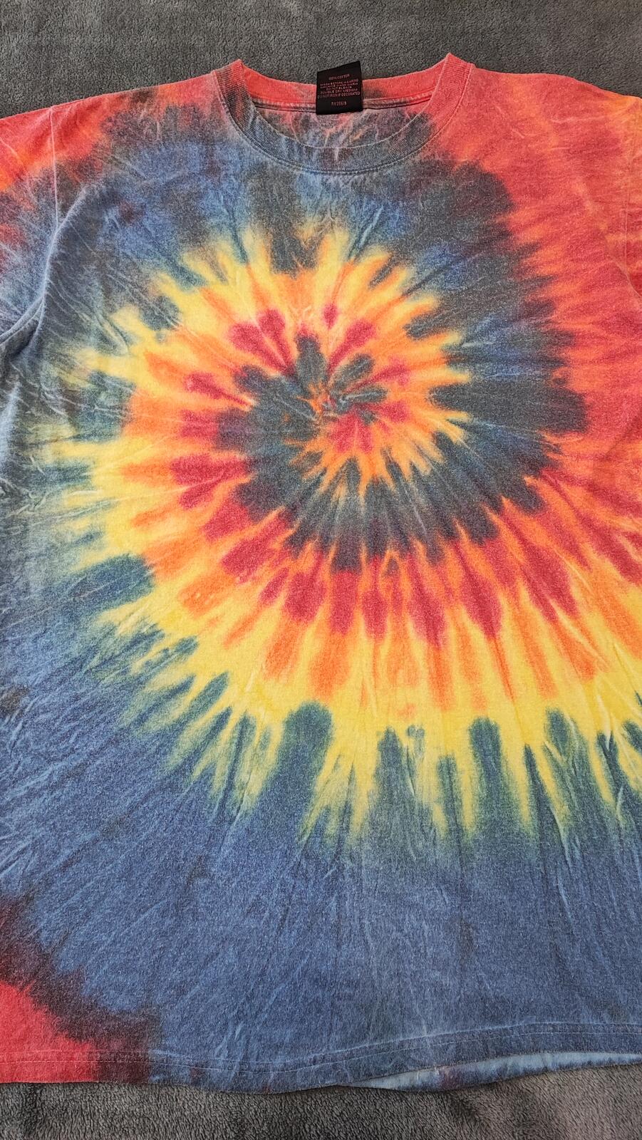 Vintage Copa Banana Tie Dye Graphic T-Shirt Multicoloured Retro 80s Men's Size L