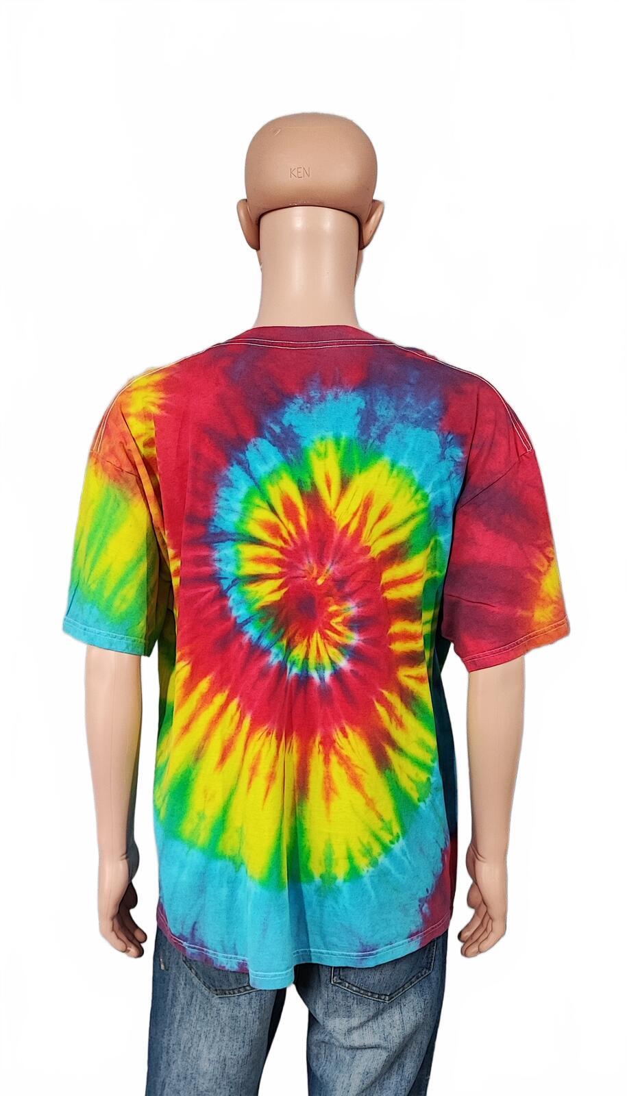 Vintage Delta Pro Weight Rainbow Spiral Tie Dye T-Shirt Men's Size XL