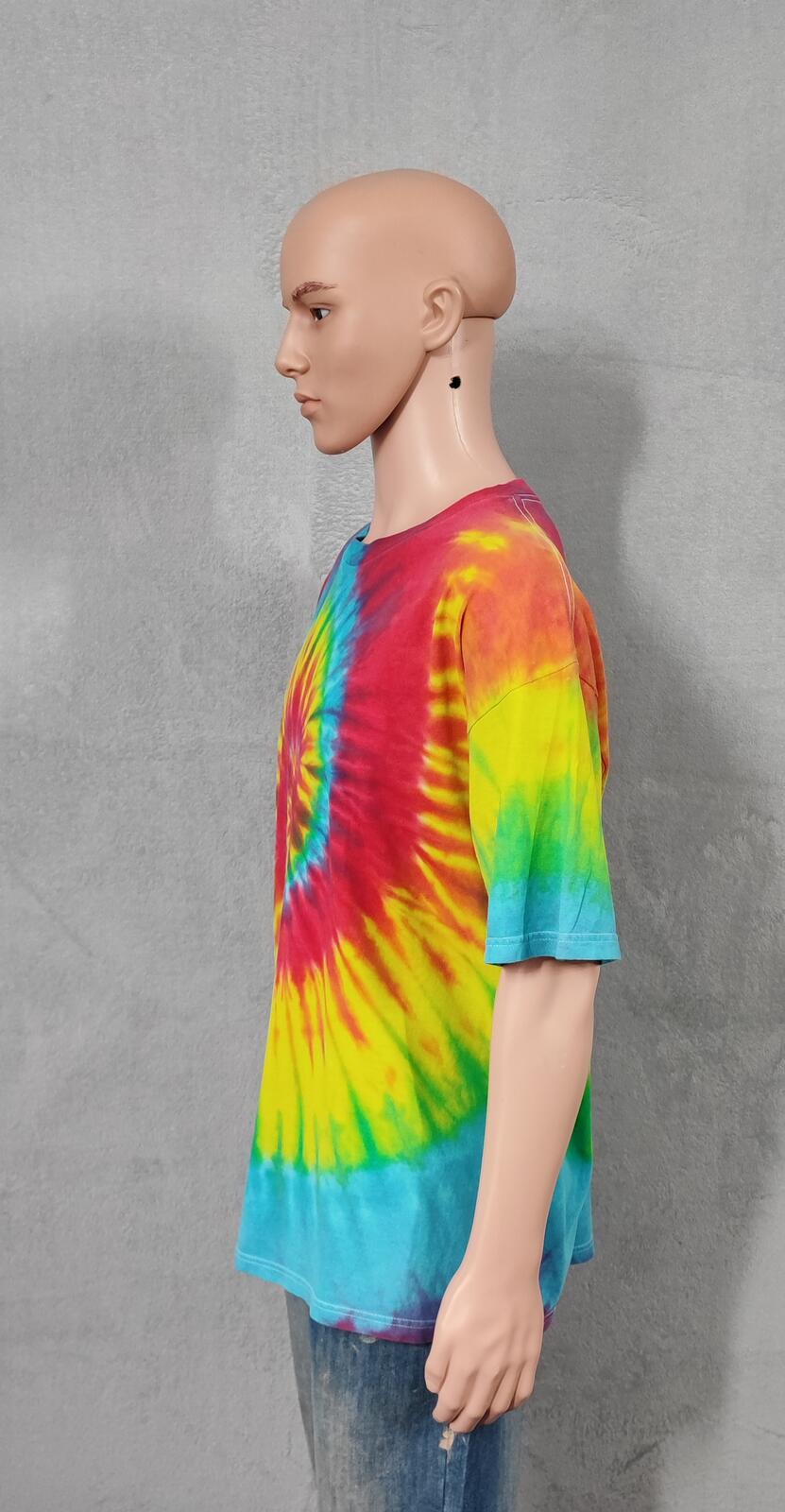Vintage Delta Pro Weight Rainbow Spiral Tie Dye T-Shirt Men's Size XL