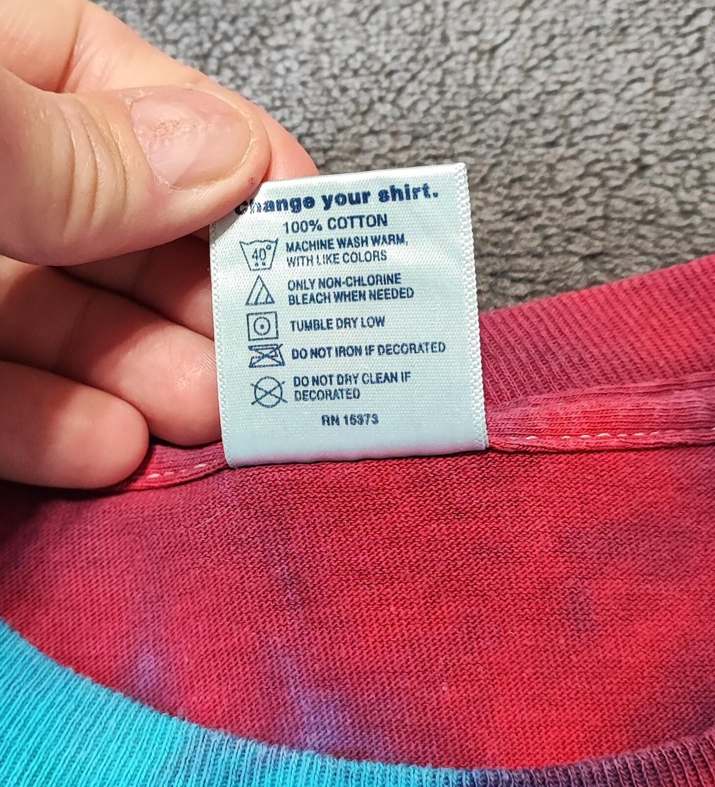 Vintage Delta Pro Weight Rainbow Spiral Tie Dye T-Shirt Men's Size XL