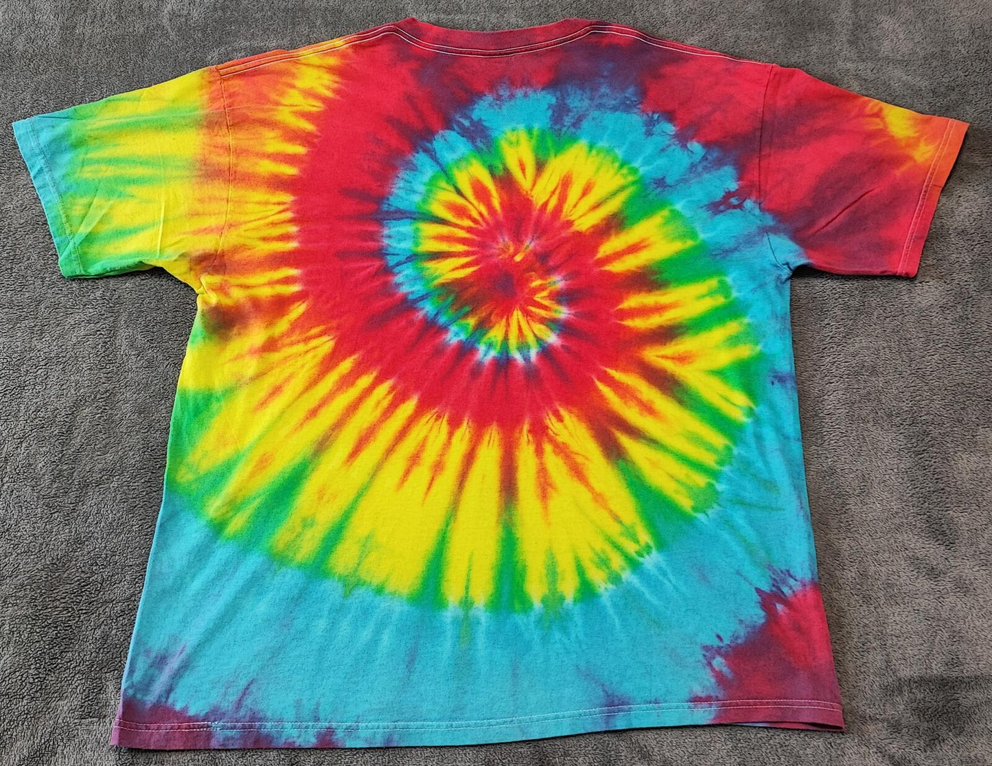 Vintage Delta Pro Weight Rainbow Spiral Tie Dye T-Shirt Men's Size XL