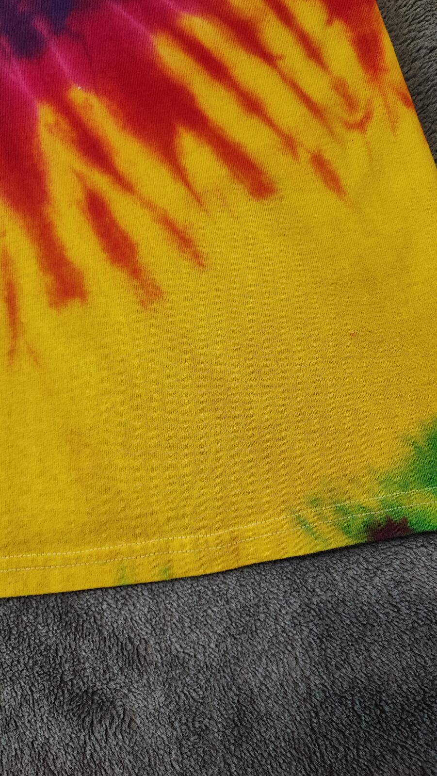 Vintage 2009 Music Festival Tie Dye T-Shirt Multicoloured Retro Y2K Men's Size M