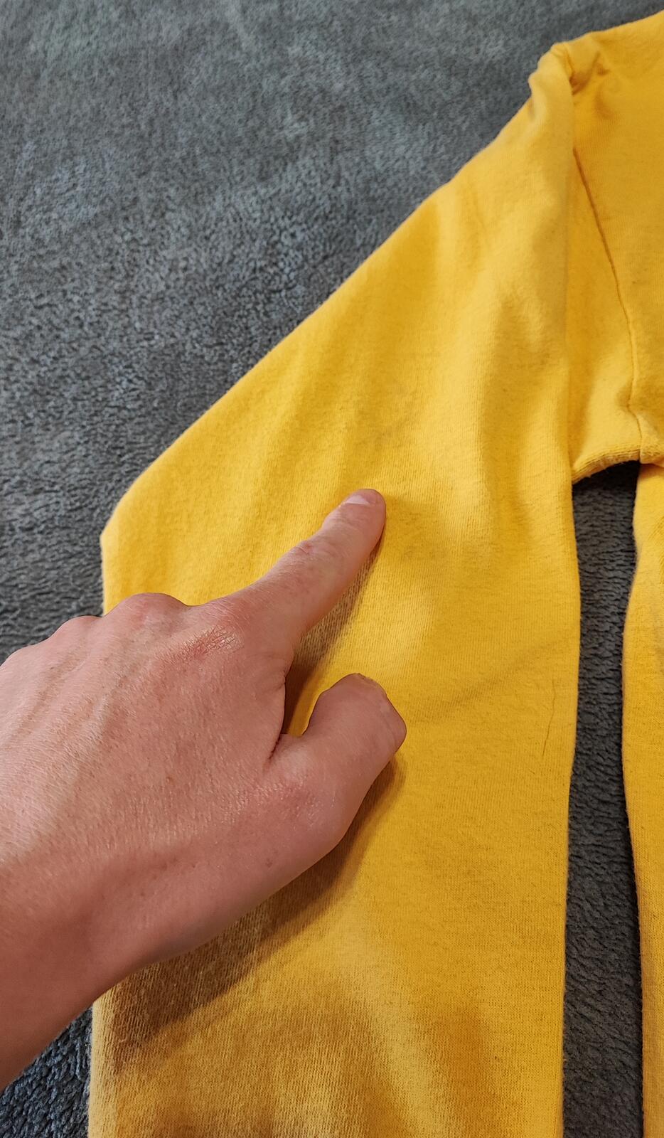 Vintage Nike Hoops League Graphic Long Sleeve T-Shirt Yellow Men's Size Medium