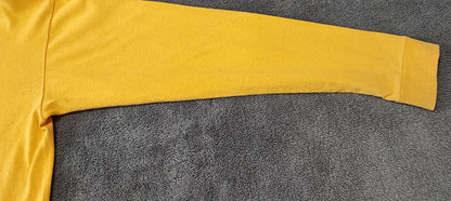 Vintage Nike Hoops League Graphic Long Sleeve T-Shirt Yellow Men's Size Medium