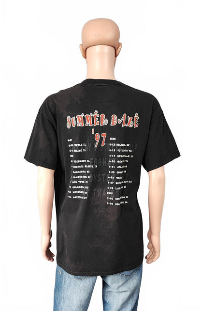Vintage 1997 Steppenwolf Blue Öyster Cult T-Shirt Tour Band Tee Men's Size  L