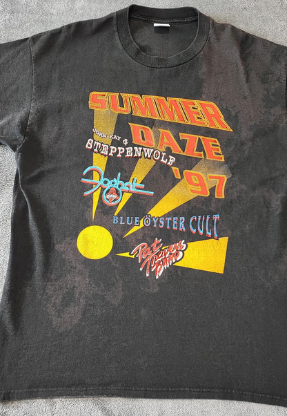 Vintage 1997 Steppenwolf Blue Öyster Cult T-Shirt Tour Band Tee Men's Size  L