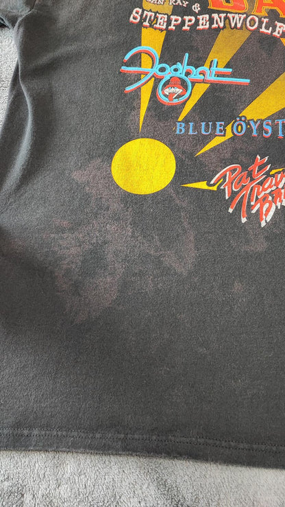 Vintage 1997 Steppenwolf Blue Öyster Cult T-Shirt Tour Band Tee Men's Size  L