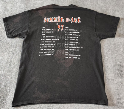 Vintage 1997 Steppenwolf Blue Öyster Cult T-Shirt Tour Band Tee Men's Size  L