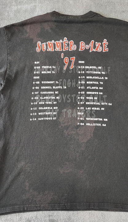Vintage 1997 Steppenwolf Blue Öyster Cult T-Shirt Tour Band Tee Men's Size  L