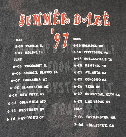 Vintage 1997 Steppenwolf Blue Öyster Cult T-Shirt Tour Band Tee Men's Size  L