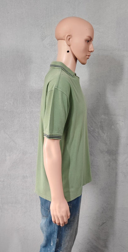 Vintage Ellesse Polo Shirt Green Men's Size Medium M Terrace Green Men's M Roomy