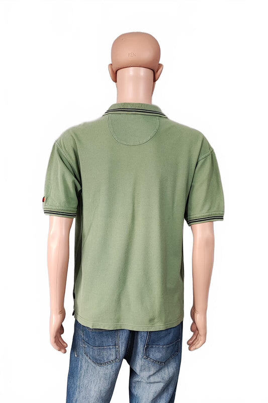 Vintage Ellesse Polo Shirt Green Men's Size Medium M Terrace Green Men's M Roomy