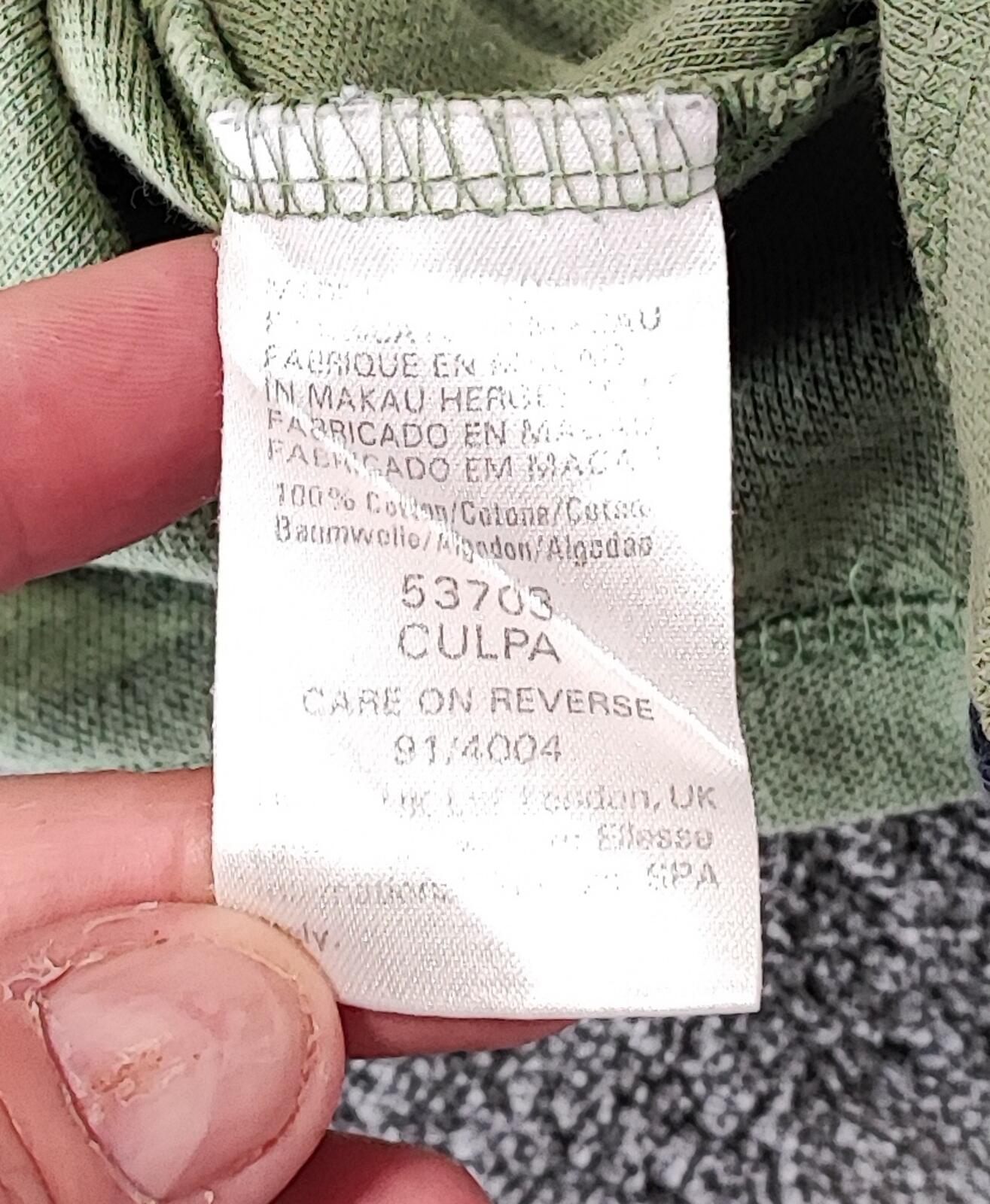 Vintage Ellesse Polo Shirt Green Men's Size Medium M Terrace Green Men's M Roomy