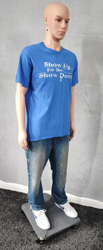 Vintage 2005 Salt Bowl American Football T-Shirt Faded Blue Men's Size Large L