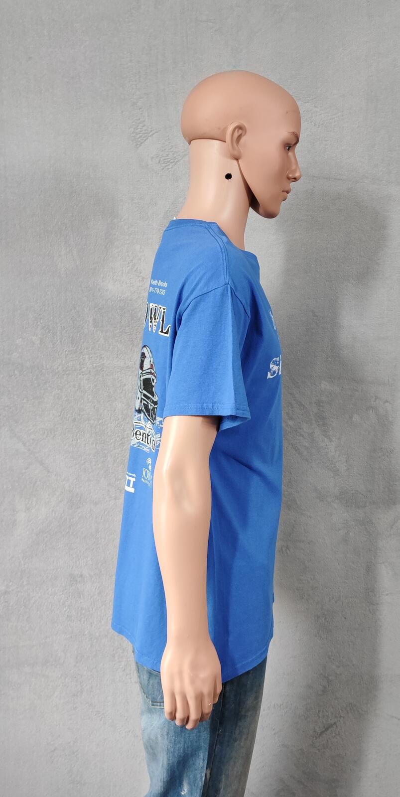 Vintage 2005 Salt Bowl American Football T-Shirt Faded Blue Men's Size Large L