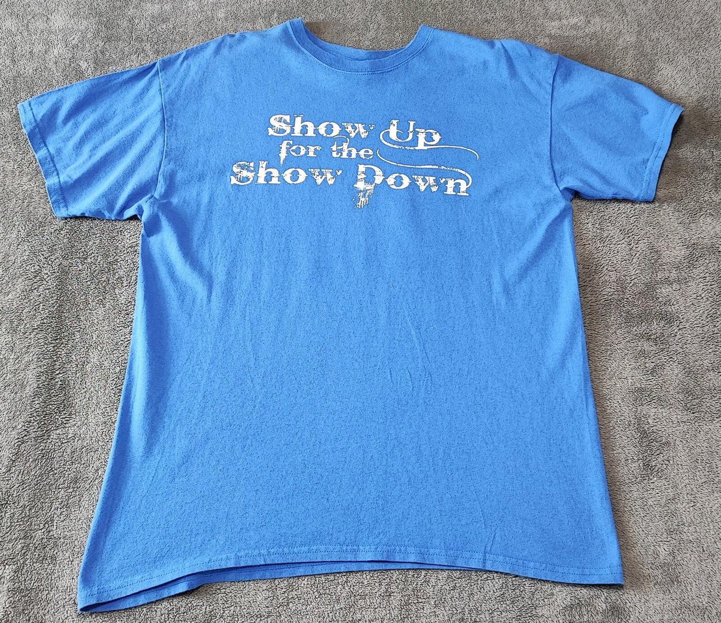 Vintage 2005 Salt Bowl American Football T-Shirt Faded Blue Men's Size Large L