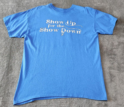 Vintage 2005 Salt Bowl American Football T-Shirt Faded Blue Men's Size Large L