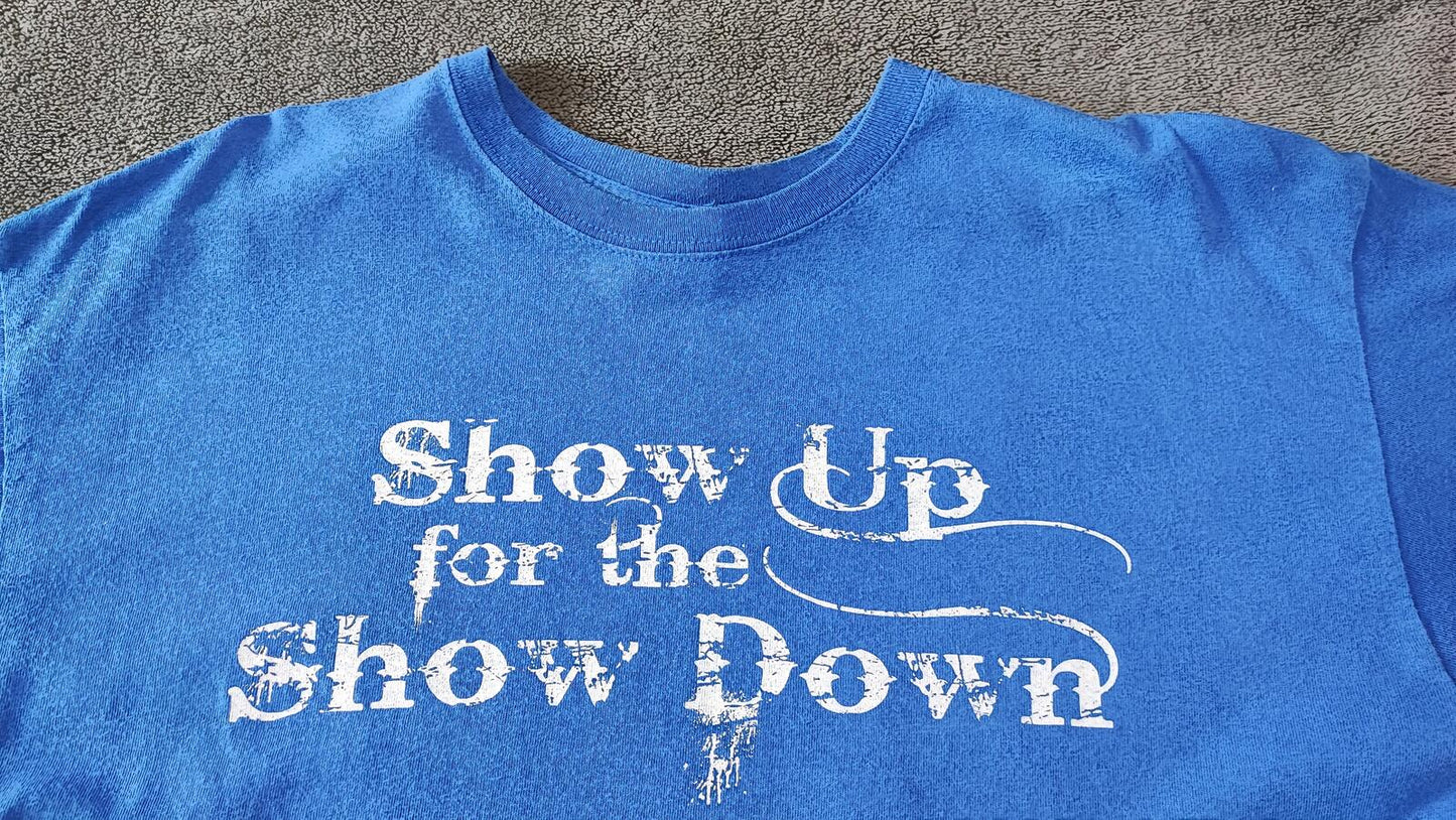 Vintage 2005 Salt Bowl American Football T-Shirt Faded Blue Men's Size Large L