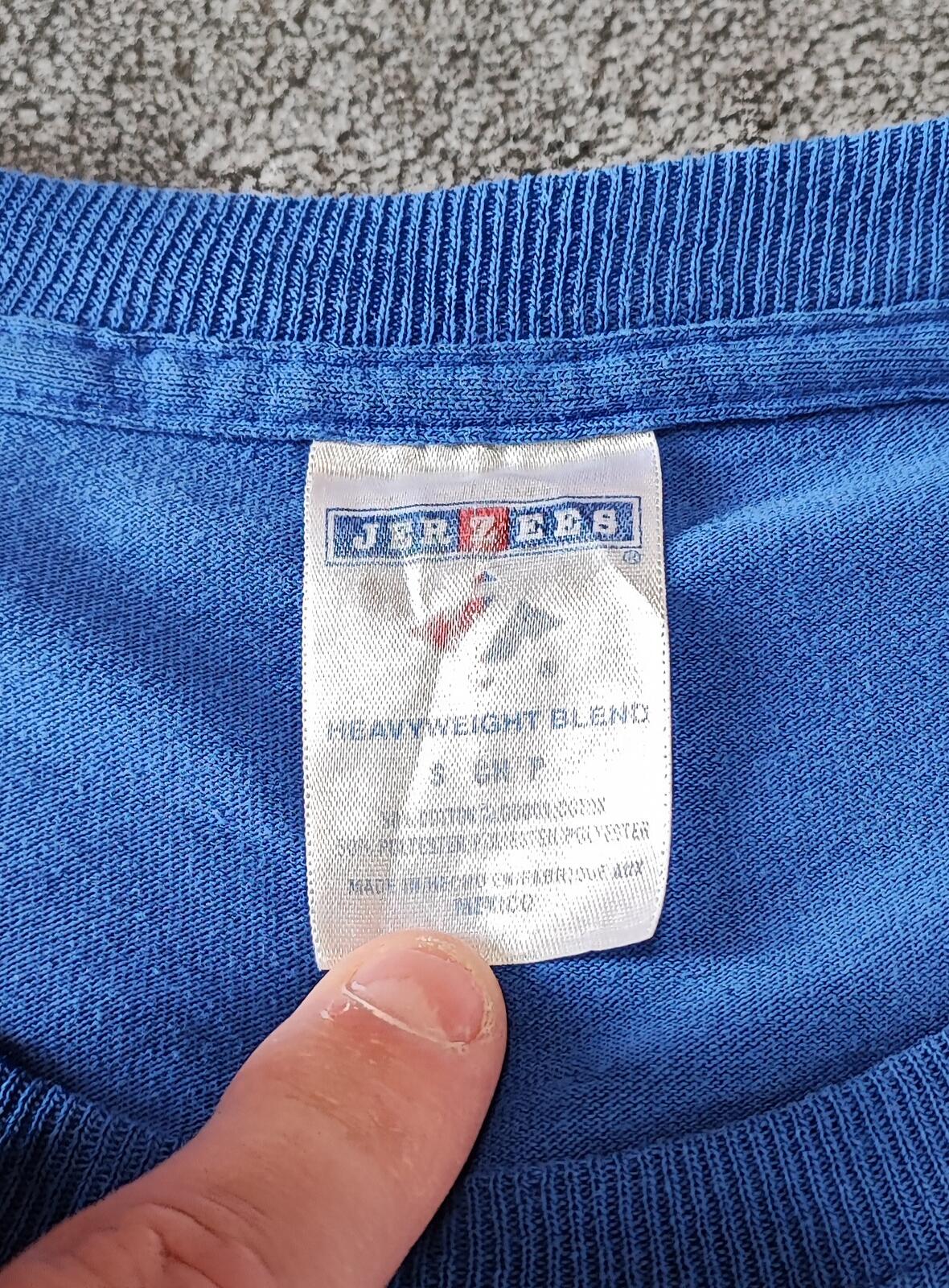 Vintage 2013 Carmel Cougars Graphic T-Shirt Faded Blue Retro Y2K Men's Size S