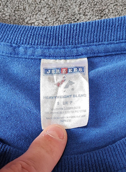 Vintage 2013 Carmel Cougars Graphic T-Shirt Faded Blue Retro Y2K Men's Size S