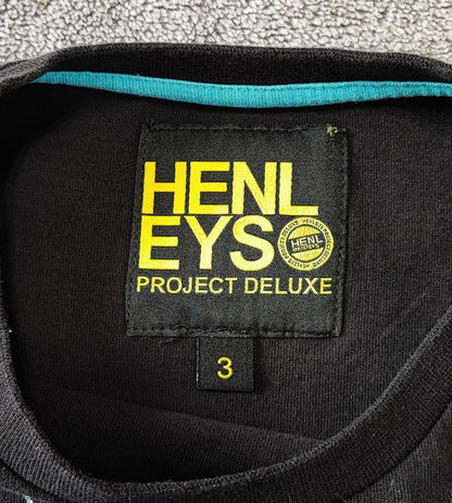 Vintage Henleys Skull Graphic T-Shirt Black Retro Y2K Men's Size Small S