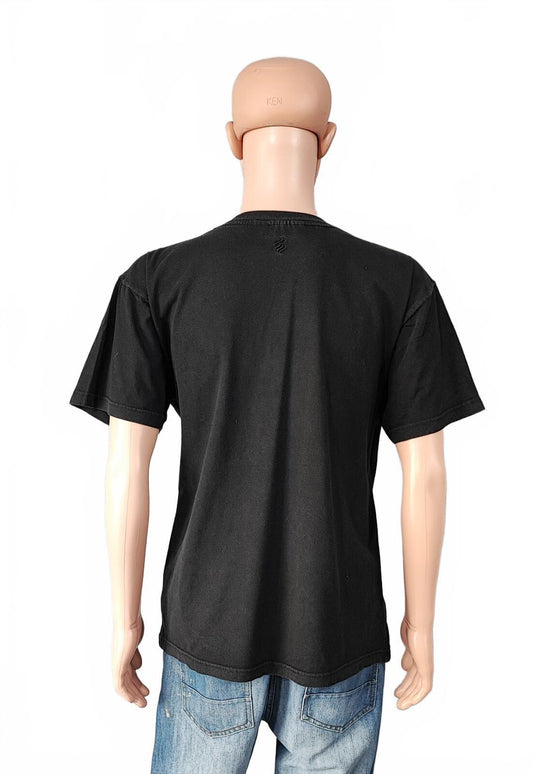 Vintage Rocawear Graphic T-Shirt Faded Black Retro Y2K Hip Hop Men's Size Large