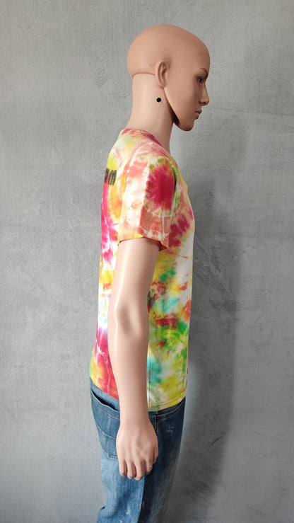 Vintage Bamm-Bamm Flintstones Tie Dye Graphic T-Shirt Retro 90s Men's Size S