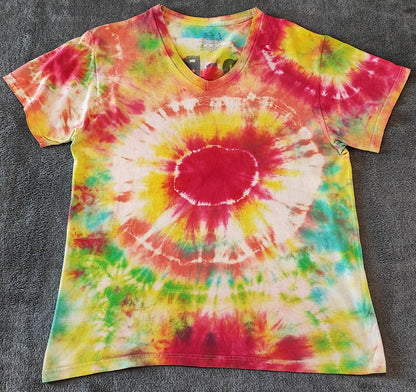 Vintage Bamm-Bamm Flintstones Tie Dye Graphic T-Shirt Retro 90s Men's Size S
