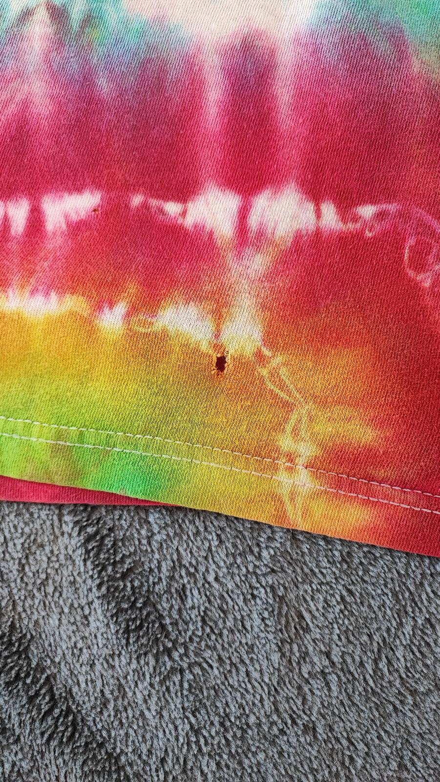 Vintage Bamm-Bamm Flintstones Tie Dye Graphic T-Shirt Retro 90s Men's Size S
