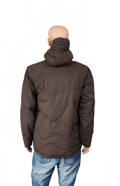 Vintage Helly Hansen Nylon Trim Full Zip Fleece Jacket Brown Men Size Large
