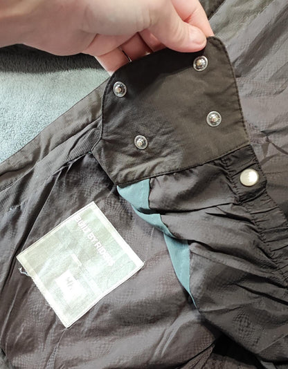 Vintage Helly Hansen Nylon Trim Full Zip Fleece Jacket Brown Men Size Large