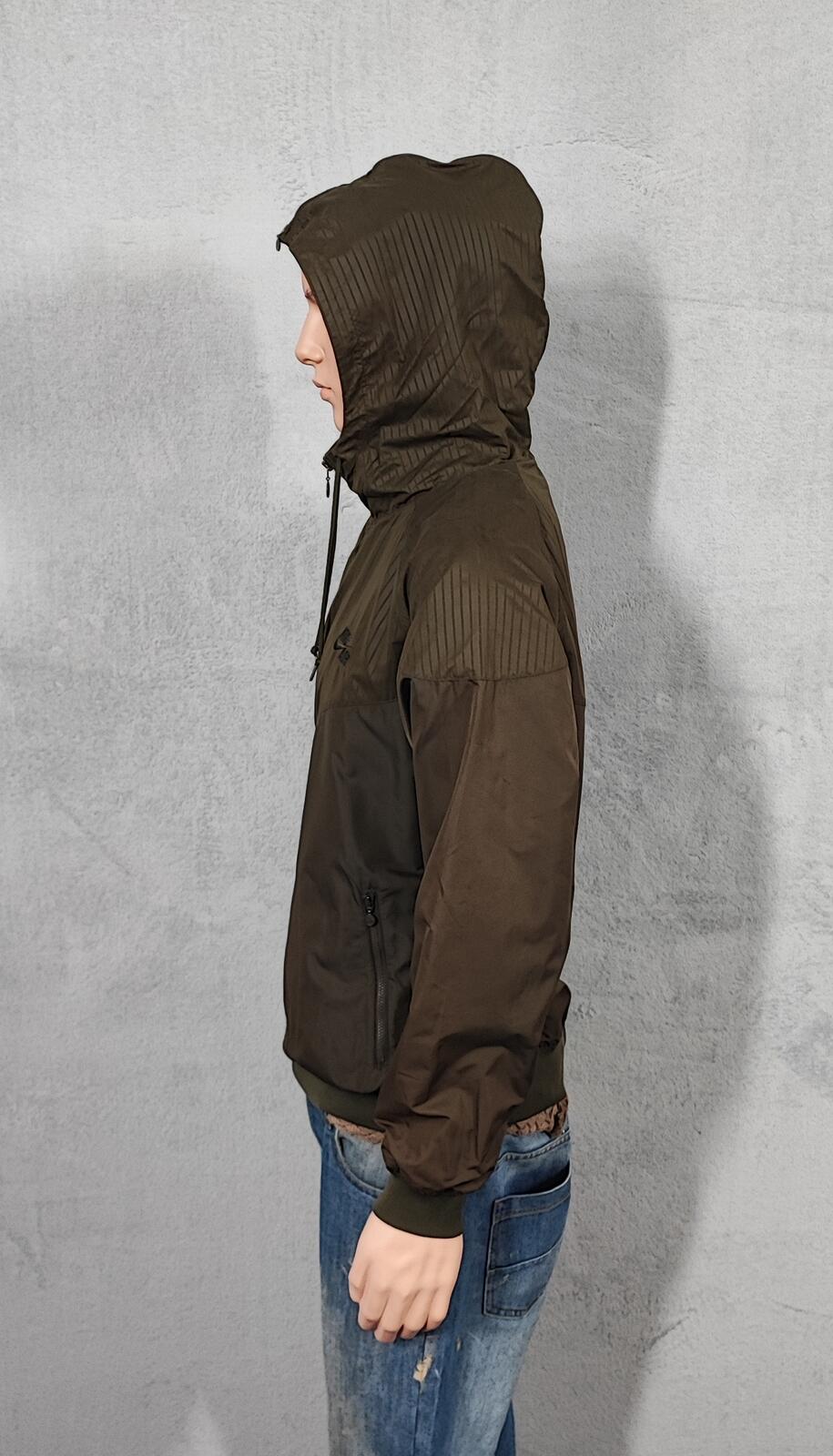 Vintage Nike Air Full Zip Both Sides Windbreaker Jacket Brown Men Size Large