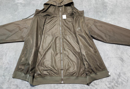 Vintage Nike Air Full Zip Both Sides Windbreaker Jacket Brown Men Size Large