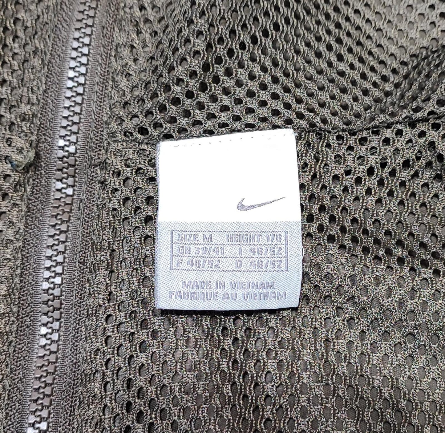 Vintage Nike Air Full Zip Both Sides Windbreaker Jacket Brown Men Size Large