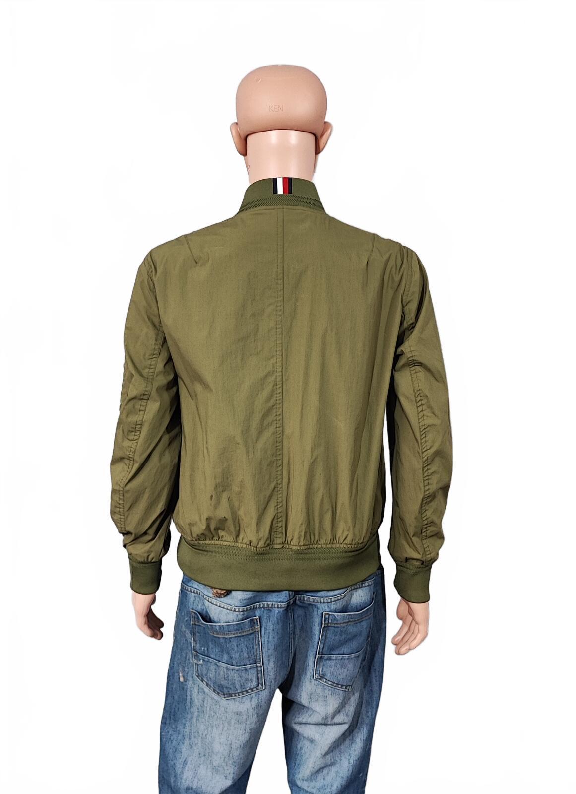 Vintage Tommy Hilfiger Plaid Lined Harrington Jacket Green Men Size Large