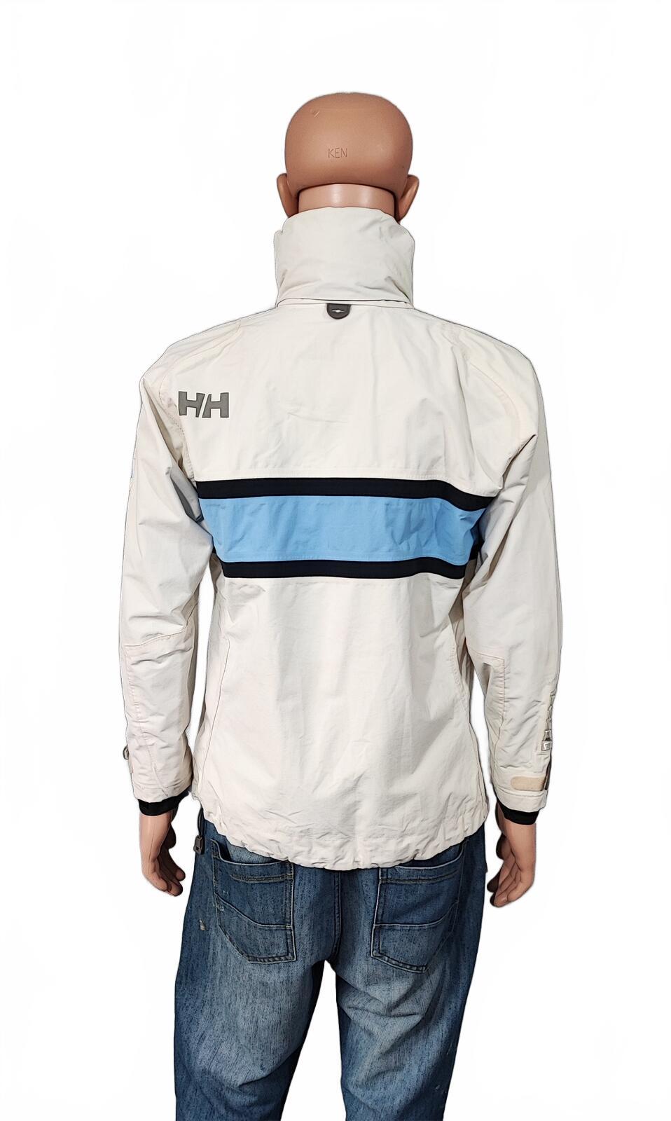 Vintage Helly Hansen Watertight Navy Blue White Helly Tech Jacket Men Size Small
