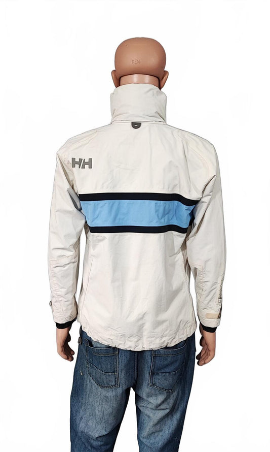 Vintage Helly Hansen Watertight Navy Blue White Helly Tech Jacket Men Size Small