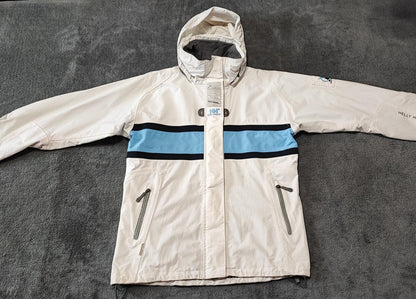 Vintage Helly Hansen Watertight Navy Blue White Helly Tech Jacket Men Size Small