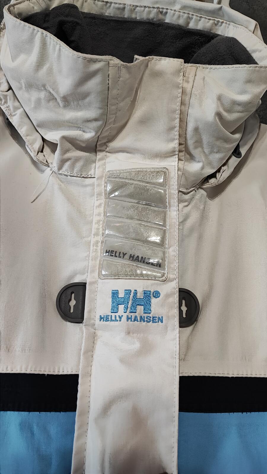 Vintage Helly Hansen Watertight Navy Blue White Helly Tech Jacket Men Size Small