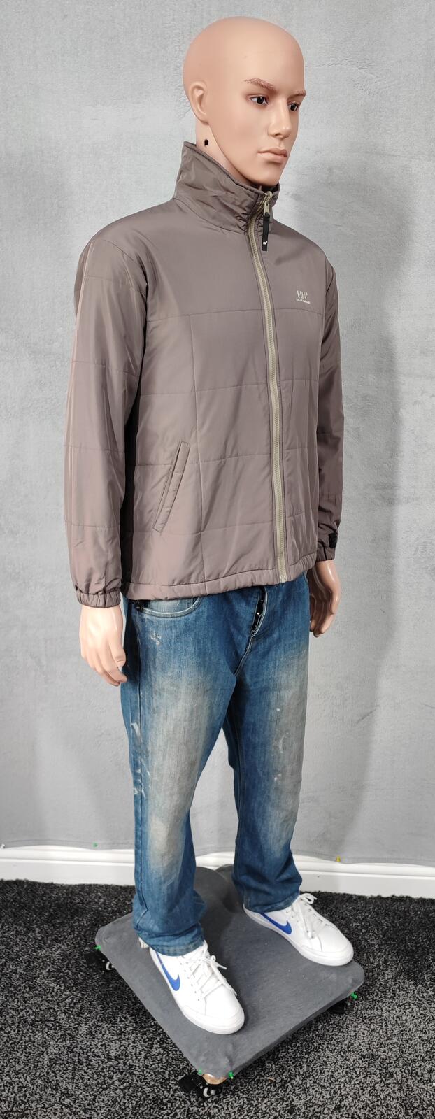 Vintage Helly Hansen Brown Full Zip Technical Fleece Mid Layer Men Size Large